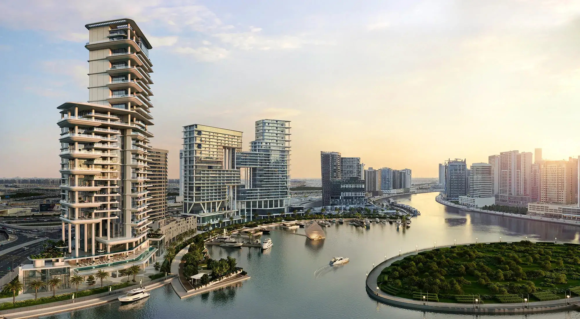 Apartamenty nad wodą w Dubaju, Marasi Bay